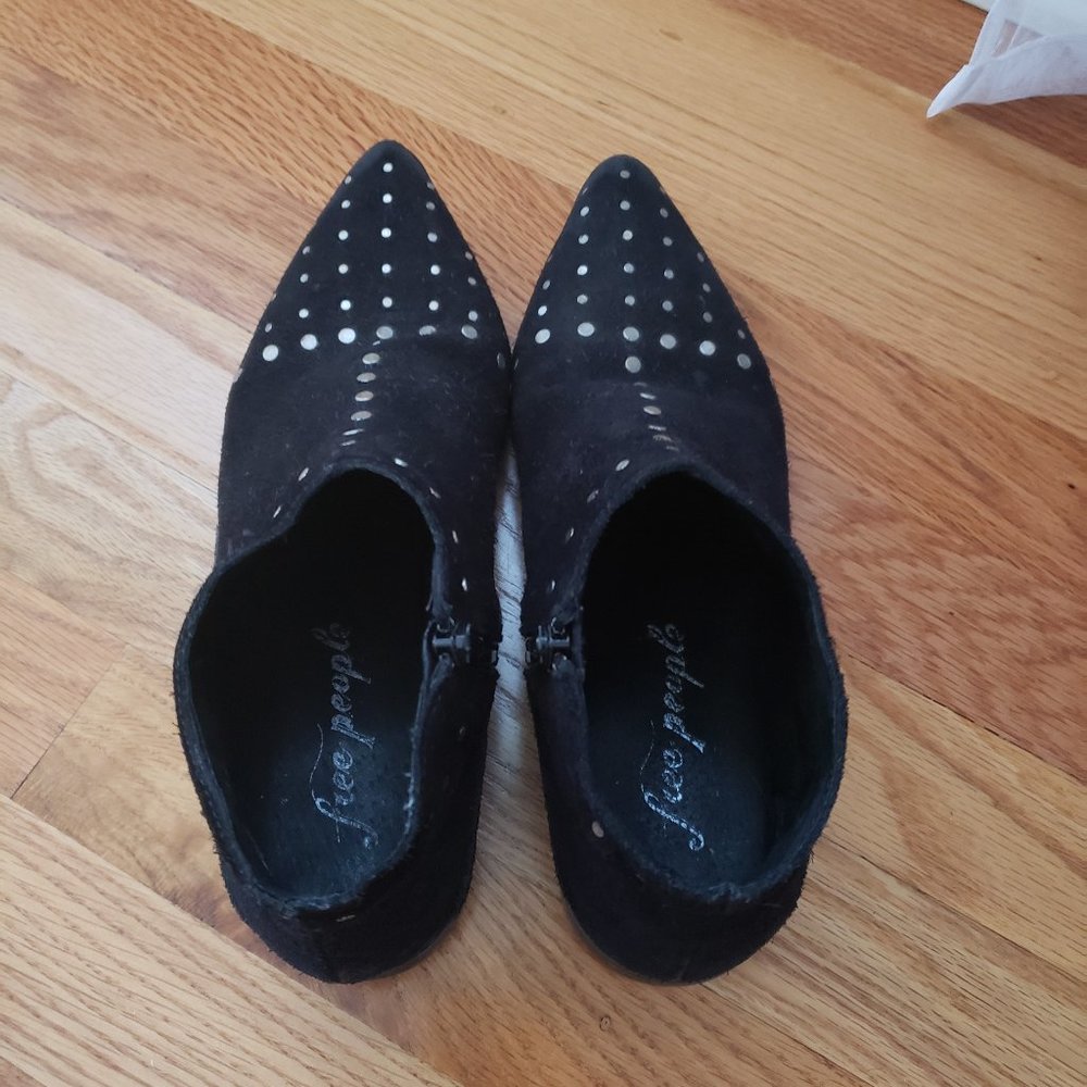 Free People Chic Aquarian Suede Studded Ankle Boot - Picture 2 of 4